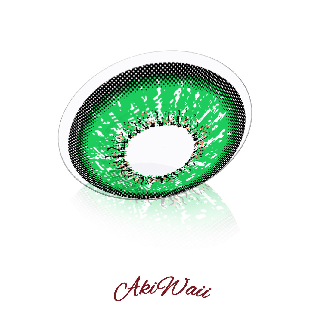 Akiwaii Kivie Green Daily Contacts | Vibrant Cosplay Green-10pcs
