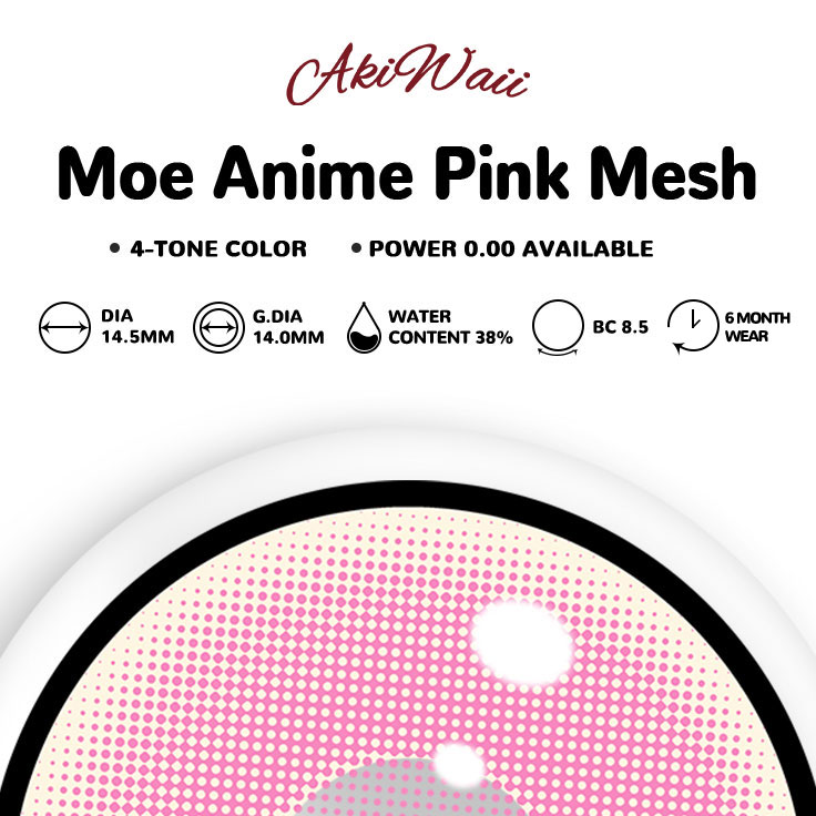 Akiwaii Moe Anime Pink Mesh [6-Month Wear]