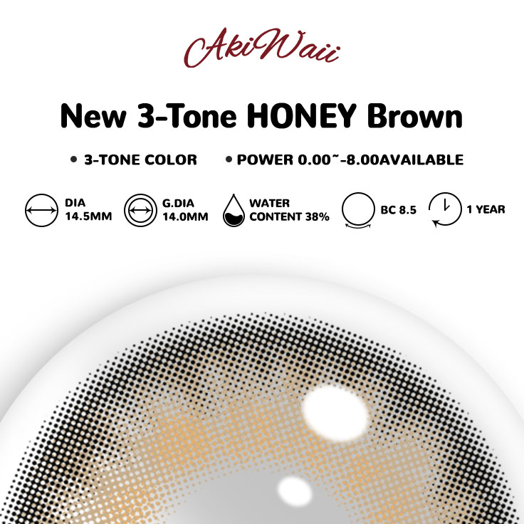 Akiwaii New 3-Tone HONEY Brown