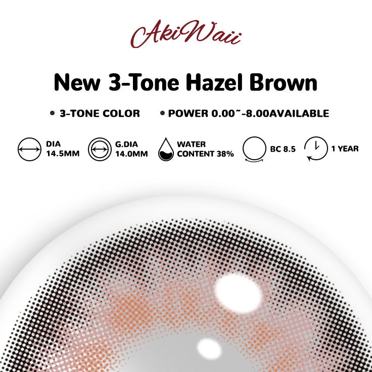 Akiwaii New 3-Tone Hazel Brown