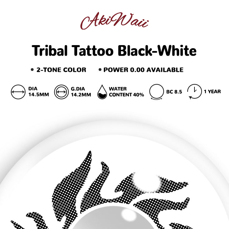 Akiwaii Tribal Tattoo Black-White [Yearly]