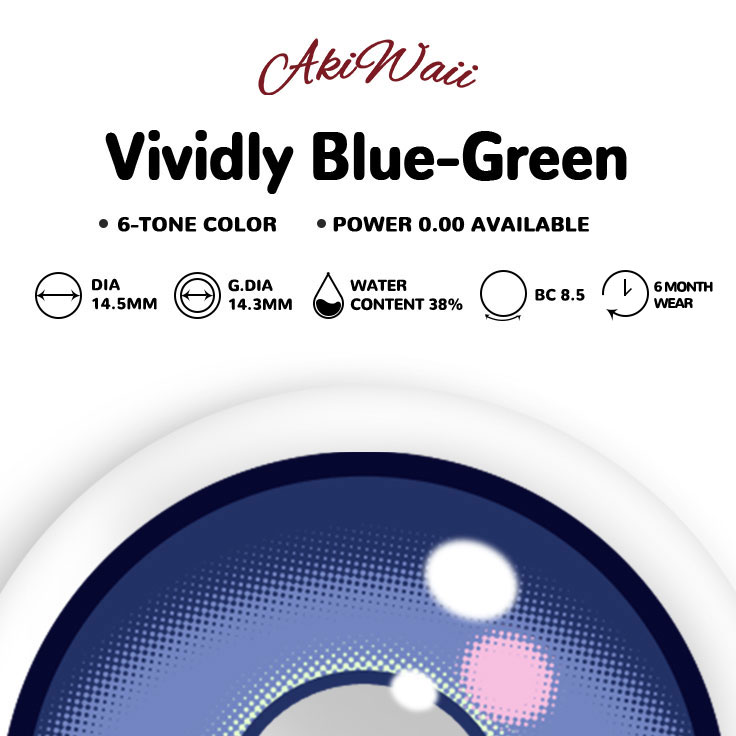 Akiwaii Vividly Blue-Green [6-Month Wear]