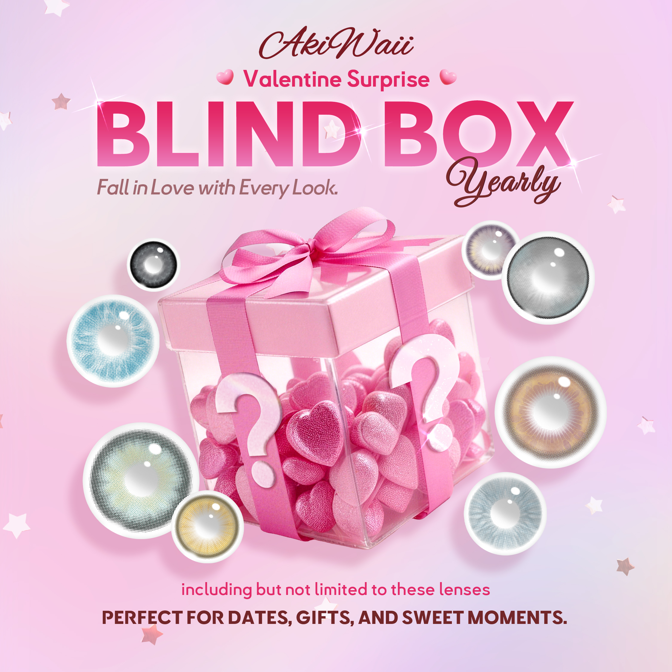 Akiwaii Valentine Surprise Blind Box | 8 Pairs, 1 Year