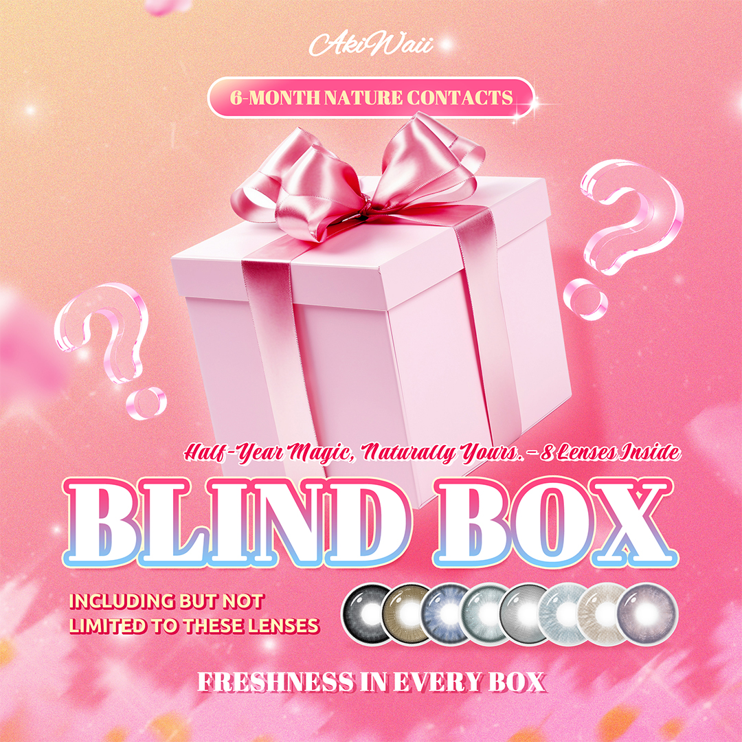 Akiwaii 6-Month Nature Contacts Blind Box – 8 Pairs