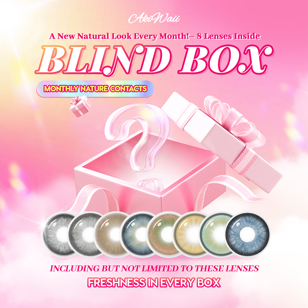 Akiwaii Monthly Nature Contacts Blind Box – 8 Pairs
