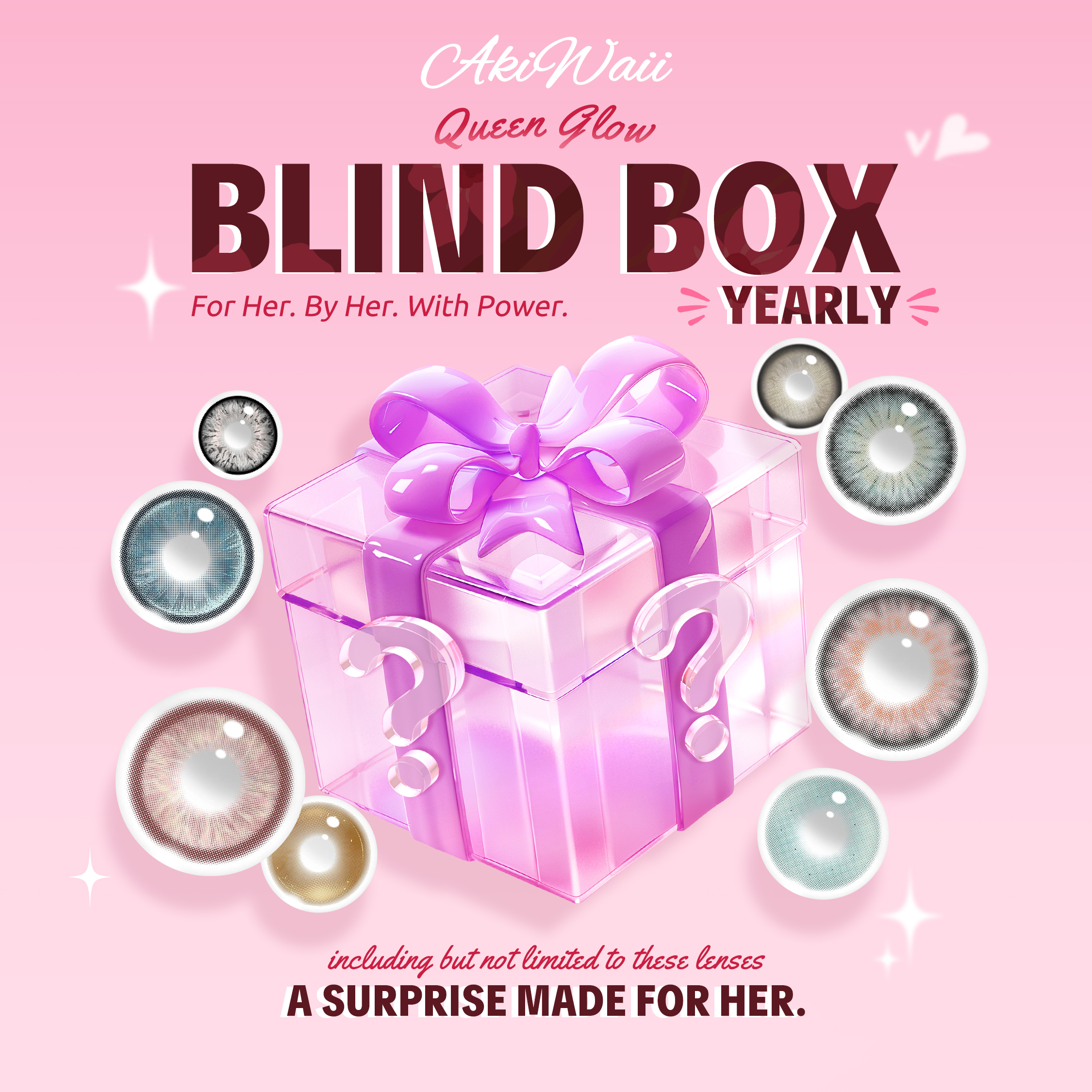 Akiwaii Queen Glow Blind Box | 8 Pairs, 1 Year