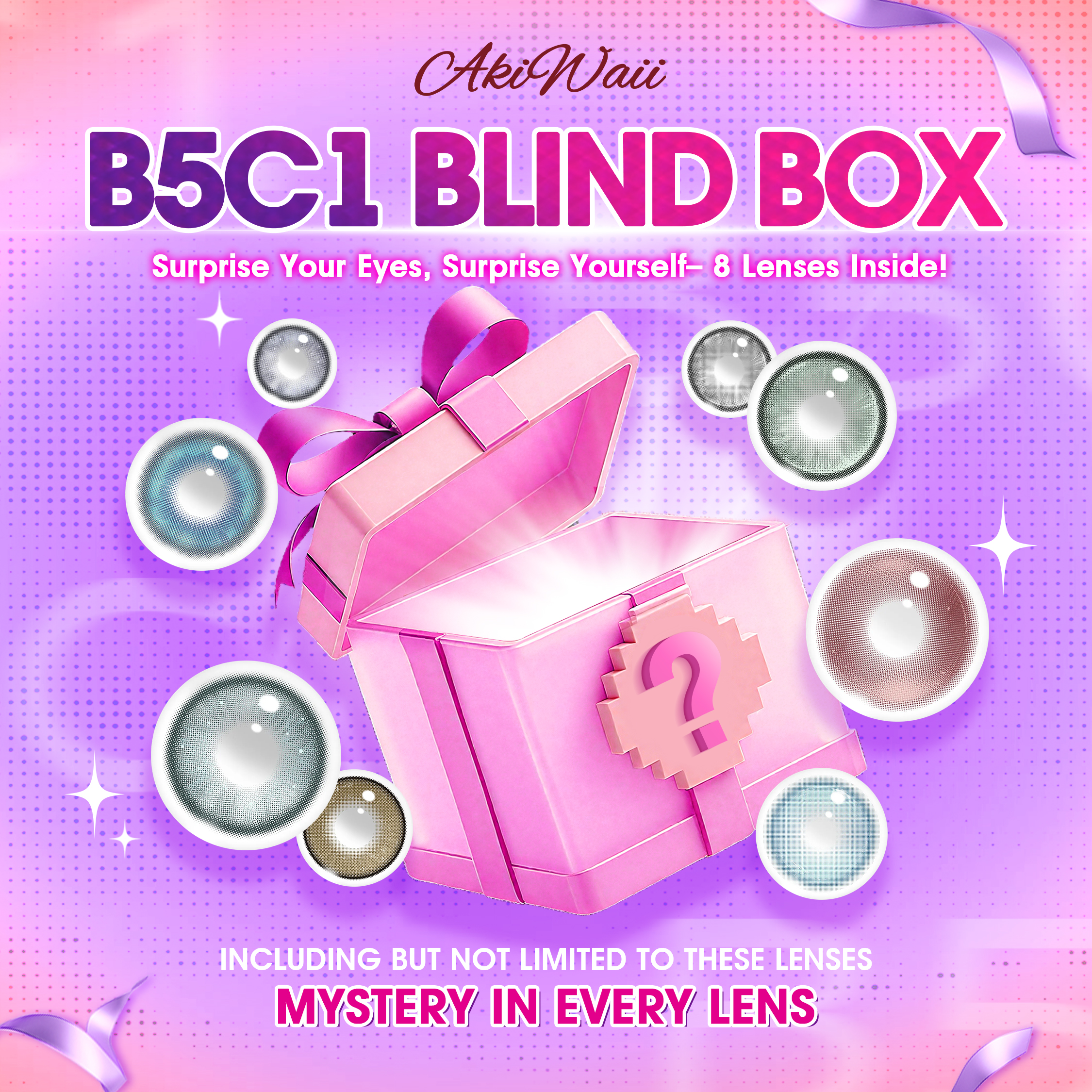 Akiwaii Black Friday Cyber Monday Nature Blind Box| 8 Pairs