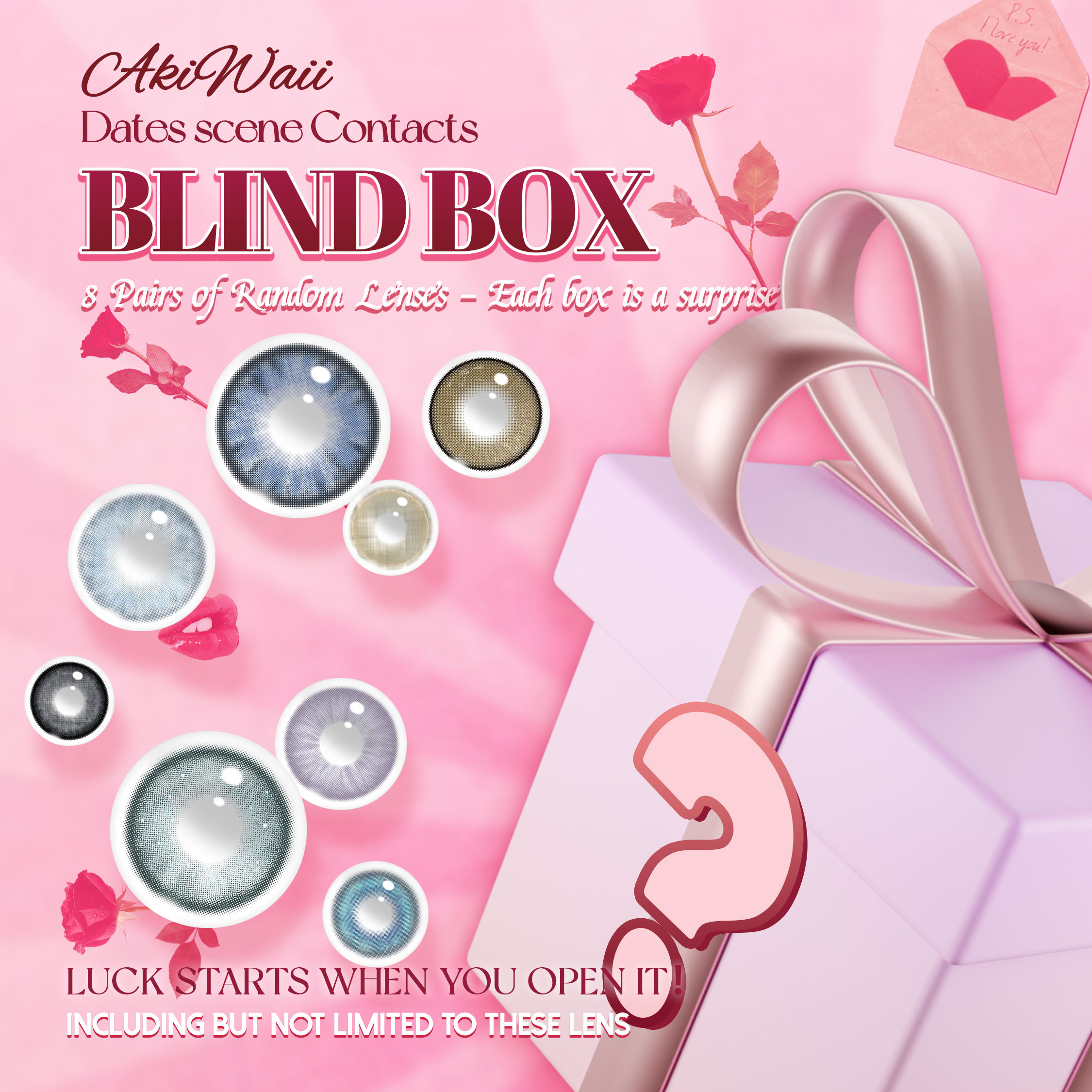 Dates Scene Contacts Blind Box | 8 Pairs [Yearly]