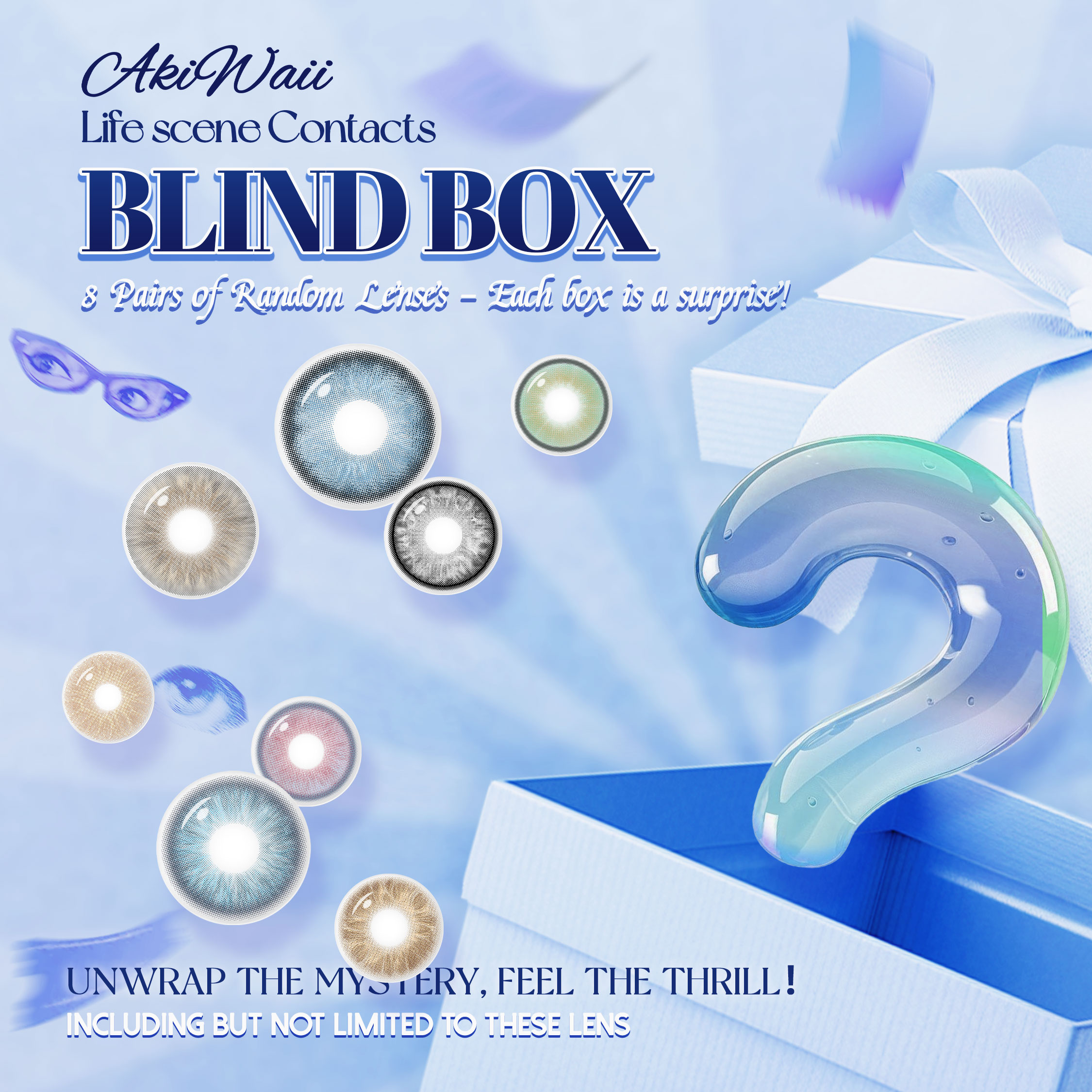 Life Scene Contacts Blind Box | 8 Pairs, 1 Year
