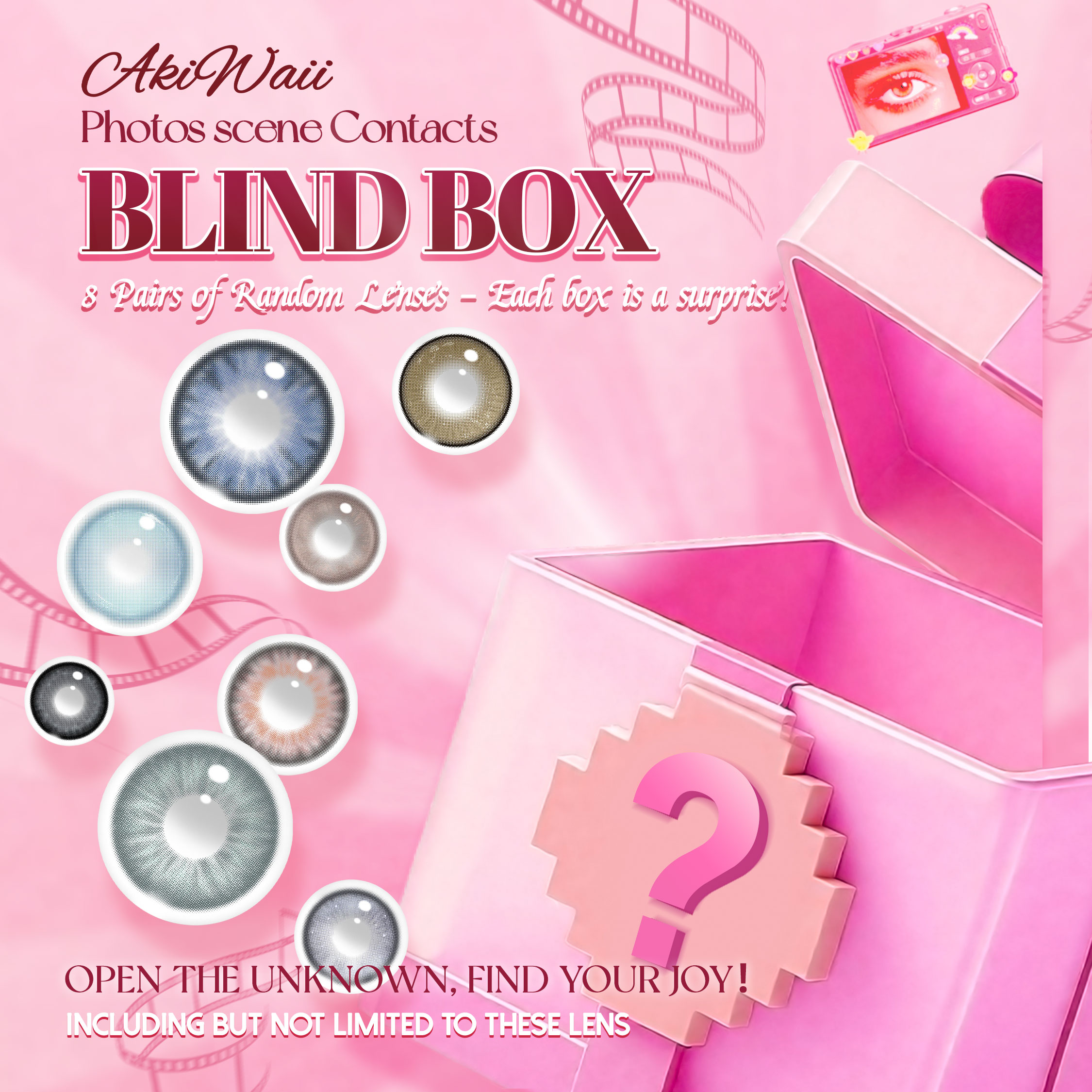 Photos Scene Contacts Blind Box | 8 Pairs [Yearly]