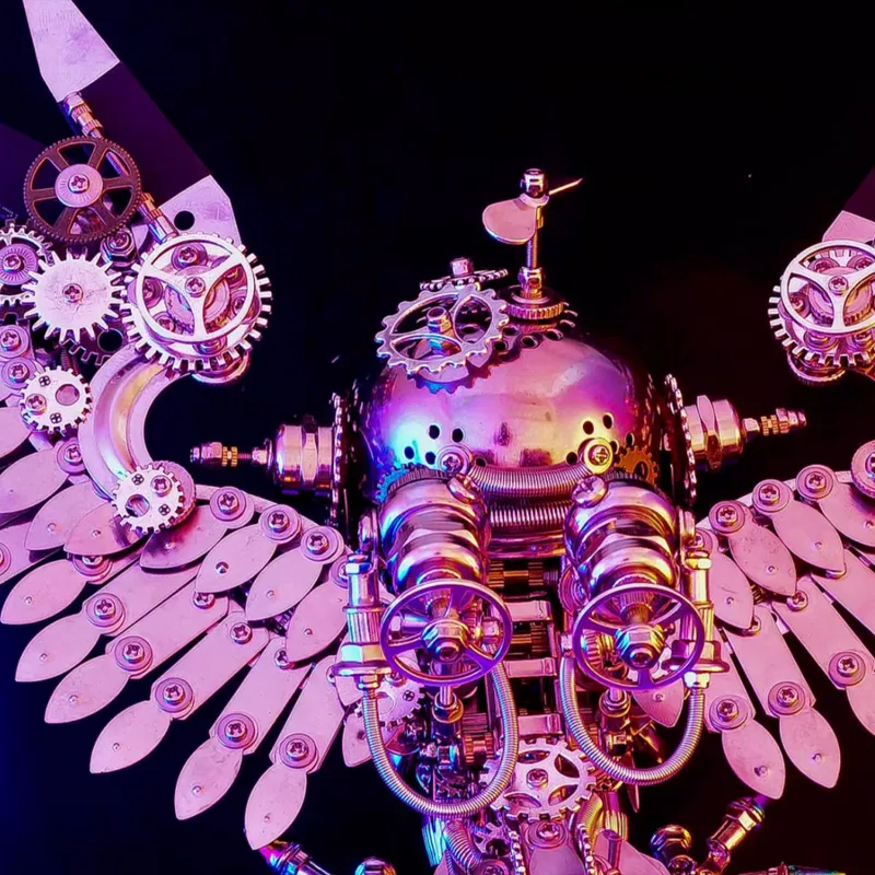 3D-Metallpuzzle-Serie: Steampunk-Eule