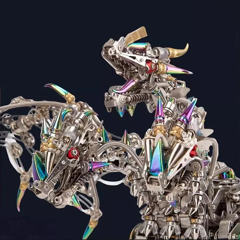 3D-Metallpuzzle-Serie Infernalischer Dreikopfdrache