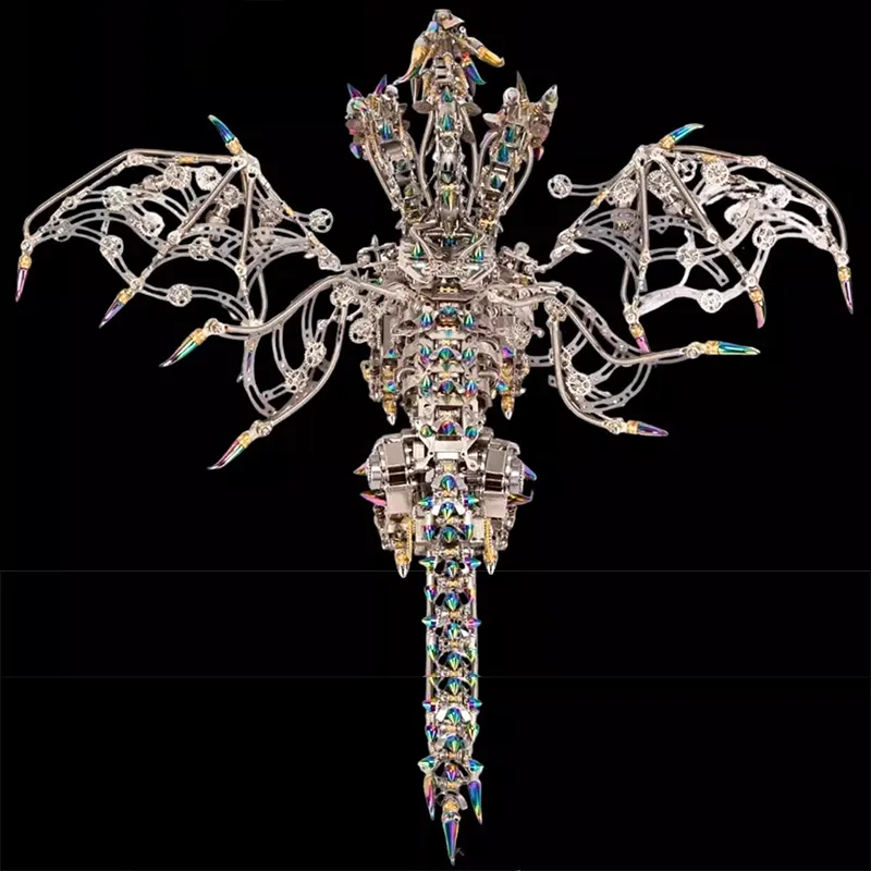 3D-Metallpuzzle-Serie Infernalischer Dreikopfdrache