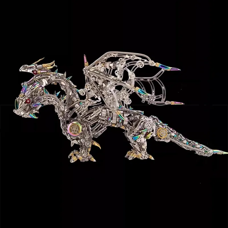 3D-Metallpuzzle-Serie Infernalischer Dreikopfdrache
