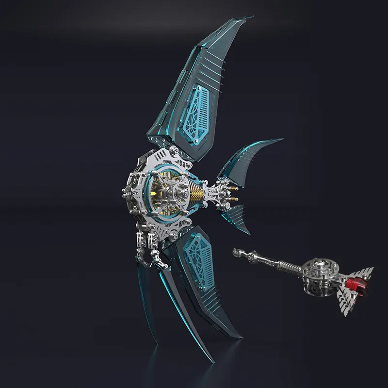 3D-Metallpuzzle-Serie: Mechanischer Kaiserfisch