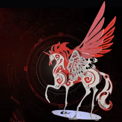 3D-Metallpuzzle-Serie: Mechanische Einhörner