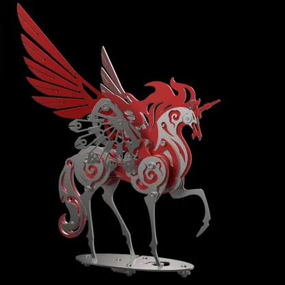 3D-Metallpuzzle-Serie: Mechanische Einhörner
