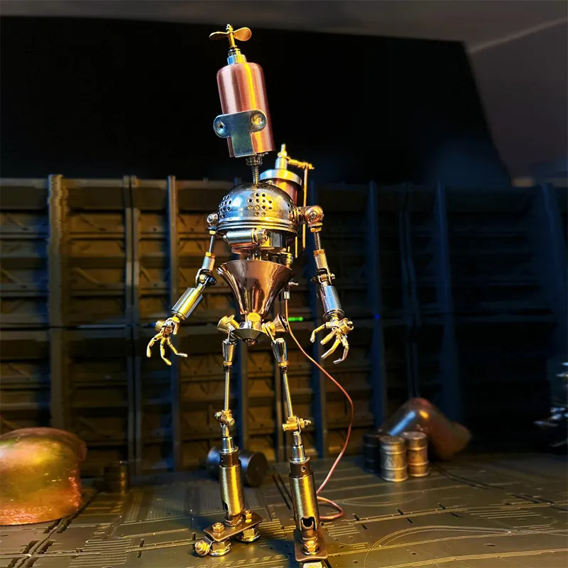 3D-Metallpuzzle-Serie – Steampunk-Ära KI-Roboter