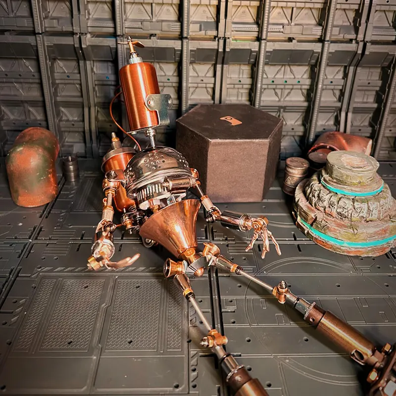 3D-Metallpuzzle-Serie – Steampunk-Ära KI-Roboter