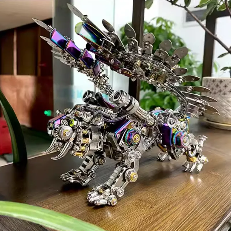 3D-Metallpuzzle-Serie: Geflügelter Tiger Version IIErlebe die Erfüllung, ein Meisterwerk zu erschaffen, das sowohl Eleganz als auch Kraft verkörpert – und hole dir ein Symbol für Stärke und Schönheit nach Hause.