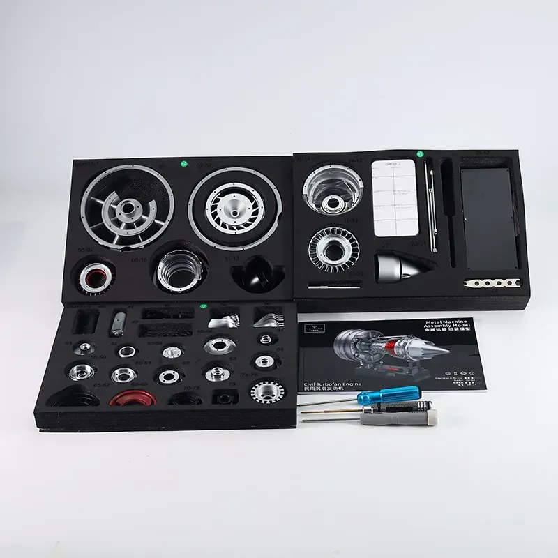 1/12 Vollmetall Dual-Spool Turbofan-Motor Modellbaukasten