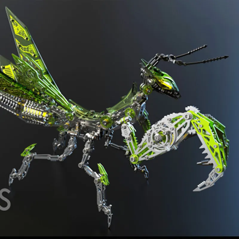 3D-Metallpuzzle-Serie: Mechanische Gottesanbeterin