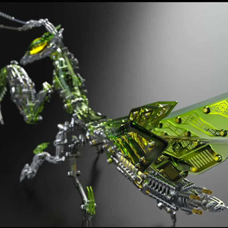 3D-Metallpuzzle-Serie: Mechanische Gottesanbeterin