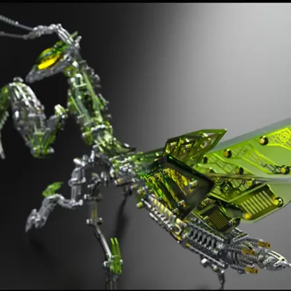 3D-Metallpuzzle-Serie: Mechanische Gottesanbeterin