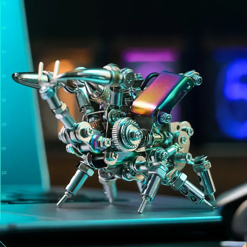 3D-Metallpuzzle-Serie: Silbergepanzertes Käfermodell