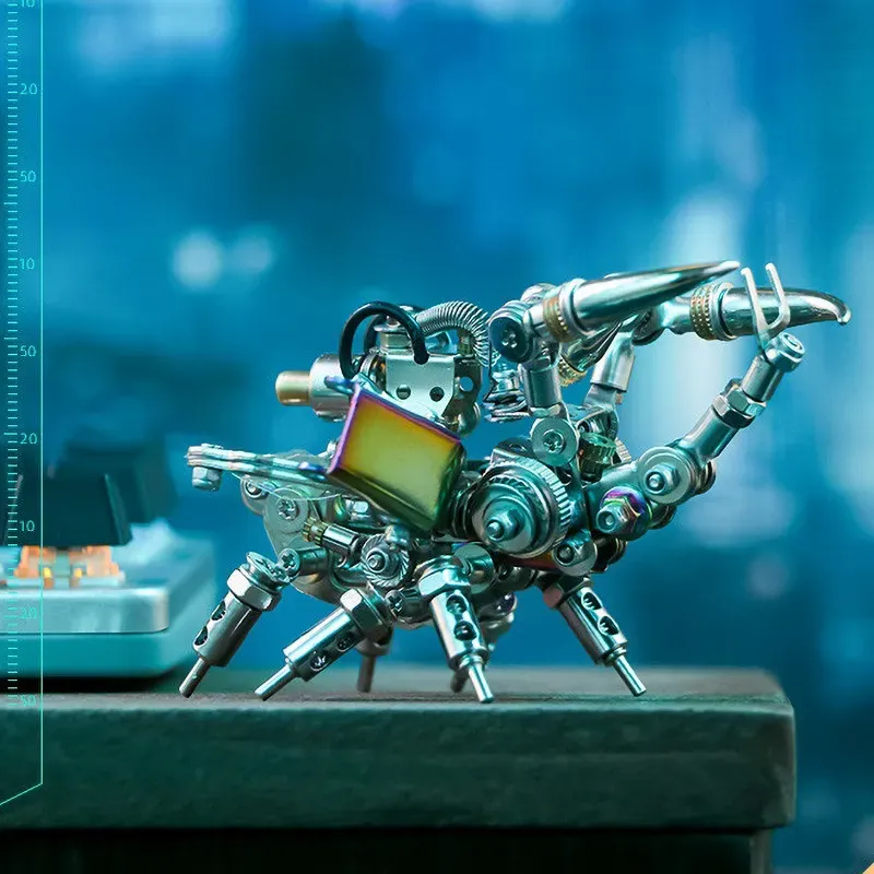 3D-Metallpuzzle-Serie: Silbergepanzertes Käfermodell