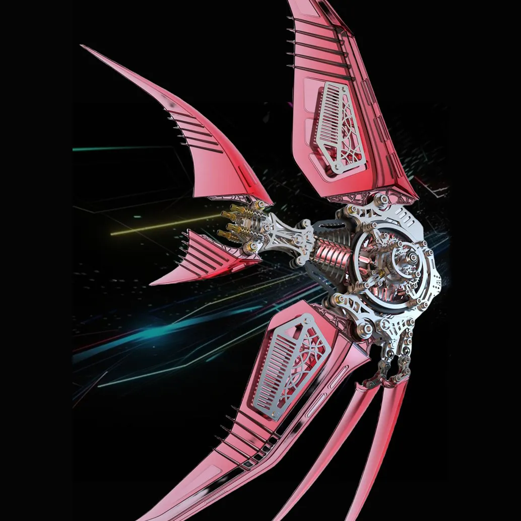 3D-Metallpuzzle-Serie: Mechanischer Kaiserfisch