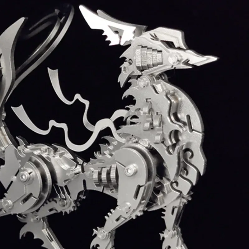 3D‑Metallpuzzle‑Serie: Mechanischer Neunschwänziger Fuchs