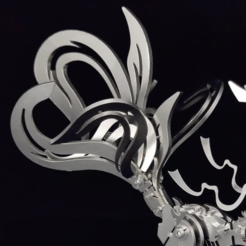 3D‑Metallpuzzle‑Serie: Mechanischer Neunschwänziger Fuchs