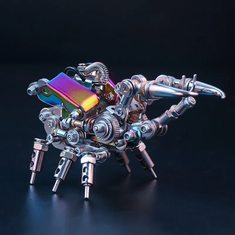 3D-Metallpuzzle-Serie: Silbergepanzertes Käfermodell