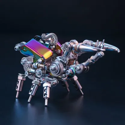 3D-Metallpuzzle-Serie: Silbergepanzertes Käfermodell