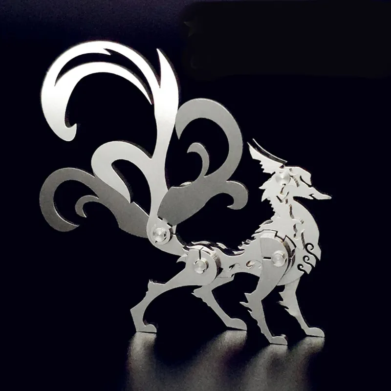 3D‑Metallpuzzle‑Serie: Mechanischer Neunschwänziger Fuchs
