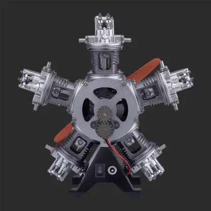 1/6 Maßstab Vollmetall Fünfzylinder-Sternmotor Modellbaukasten
