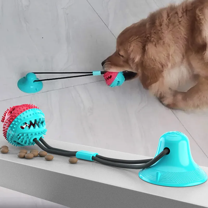Interactive Suction Cup Dog Toy – Teeth Cleaning, Tug Training & Anxiety Relief