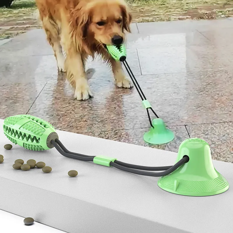 Interactive Suction Cup Dog Toy – Teeth Cleaning, Tug Training & Anxiety Relief