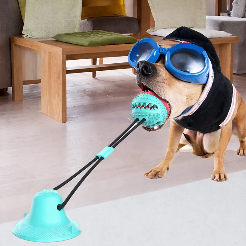 Interactive Suction Cup Dog Toy – Teeth Cleaning, Tug Training & Anxiety Relief
