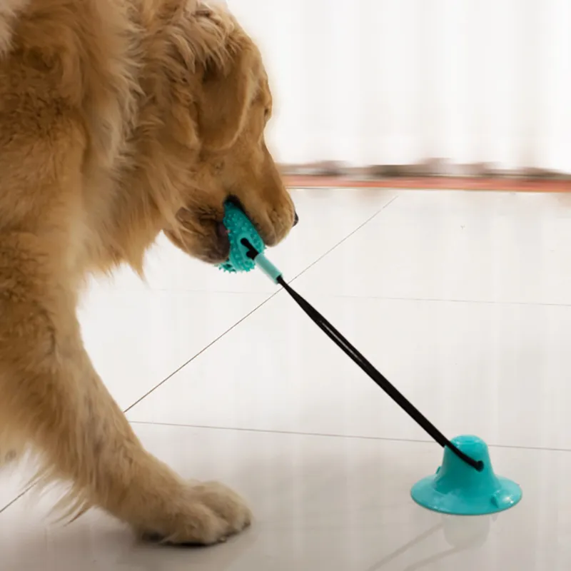 Interactive Suction Cup Dog Toy – Teeth Cleaning, Tug Training & Anxiety Relief