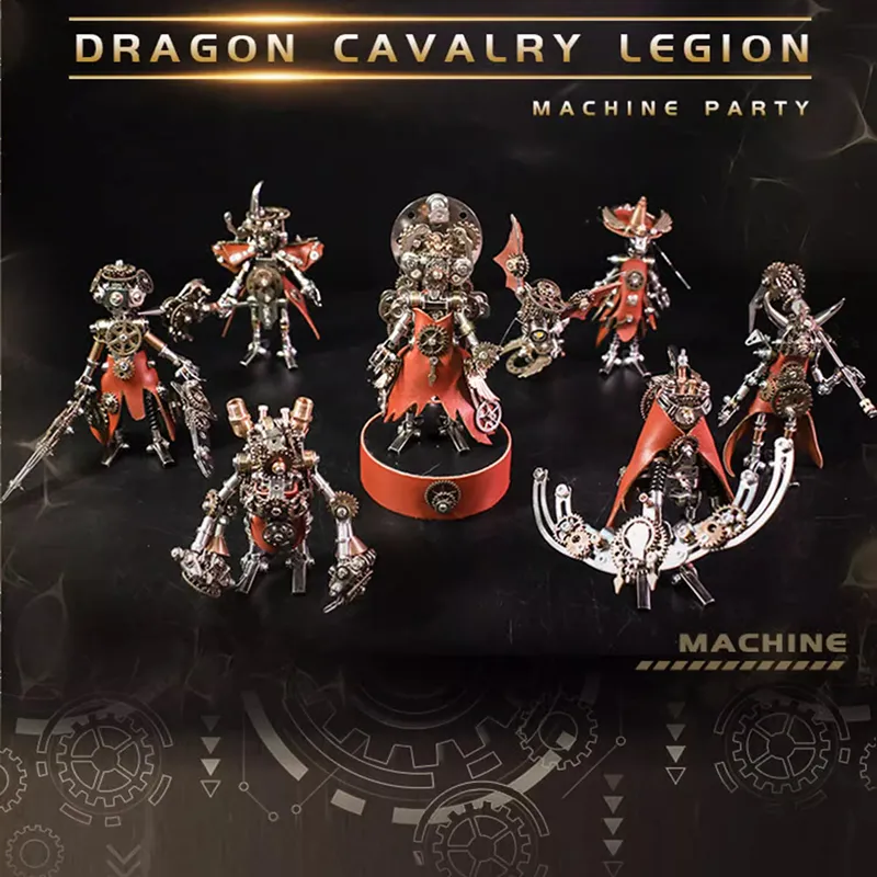 3D-Metallpuzzle-Serie Steampunk Dragoon-Kavallerie-Legion
