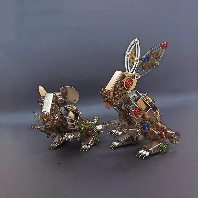 3D-Metallpuzzle-Serie Hase & Maus