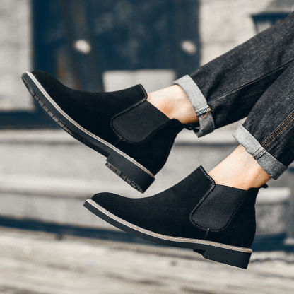 Men's Suede Plush Ankle Boots