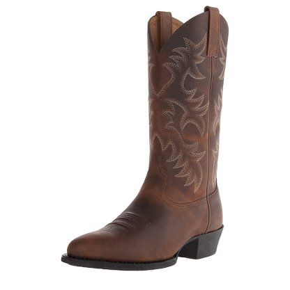 Men's Embroidered High Boots