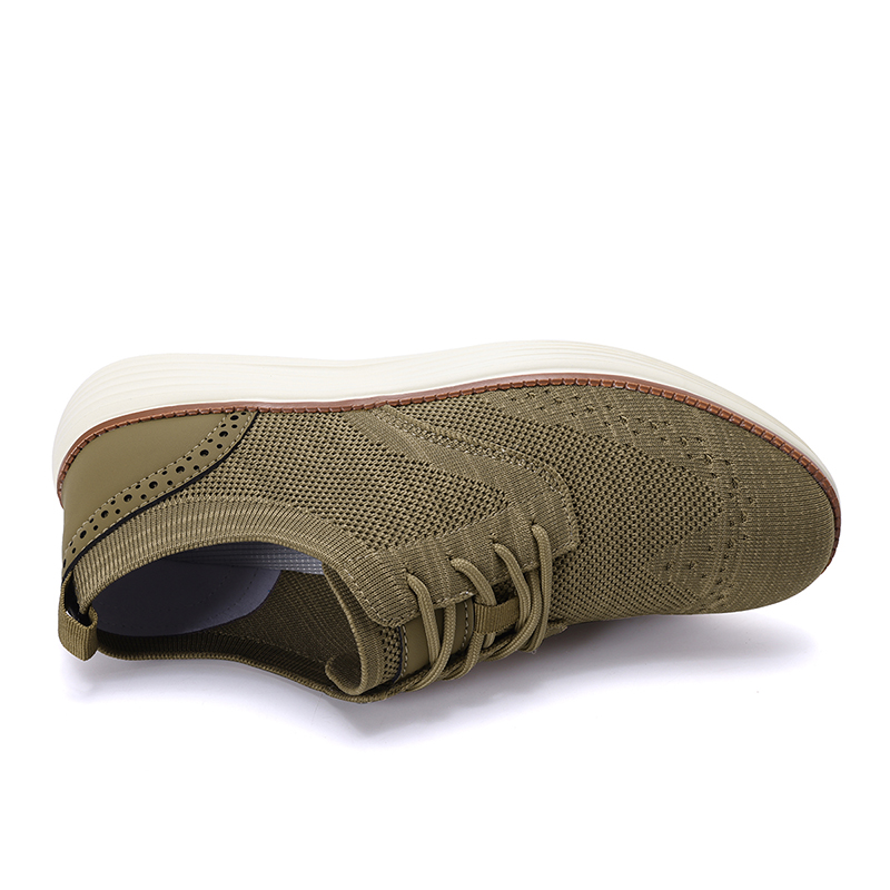 Men's Mesh Oxford Sneakers – Lightweight Casual Walking Shoes with Arch Support, Breathable Lace-Up Fashion Sneakers