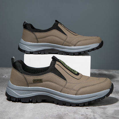 2025 Men's Lightweight Extra Wide Width Orthopedic Hands-Free Foot Pain Relief Slip-on Shoes