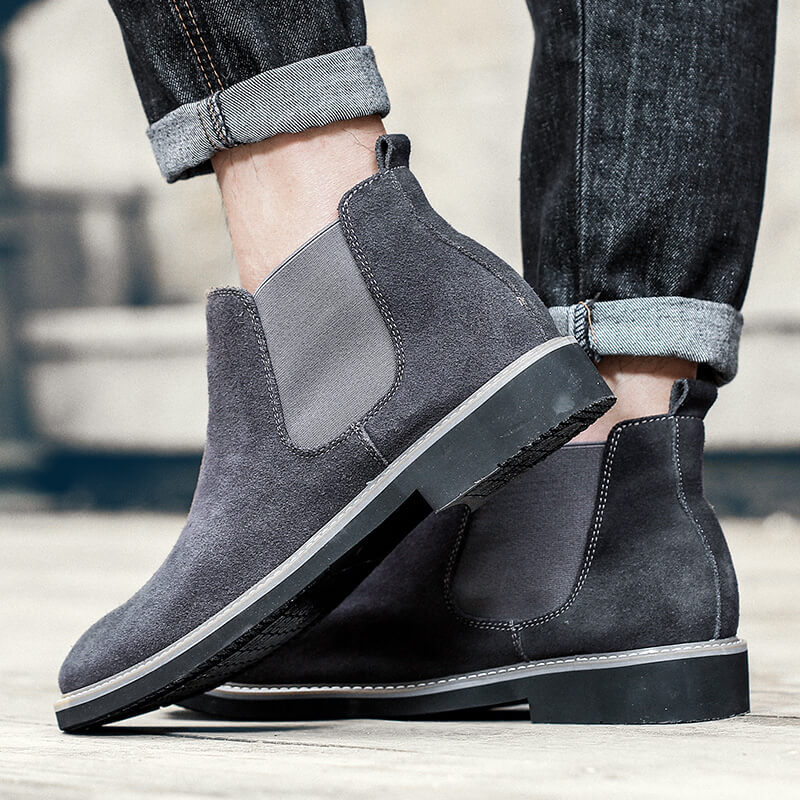 Men's Suede Plush Ankle Boots