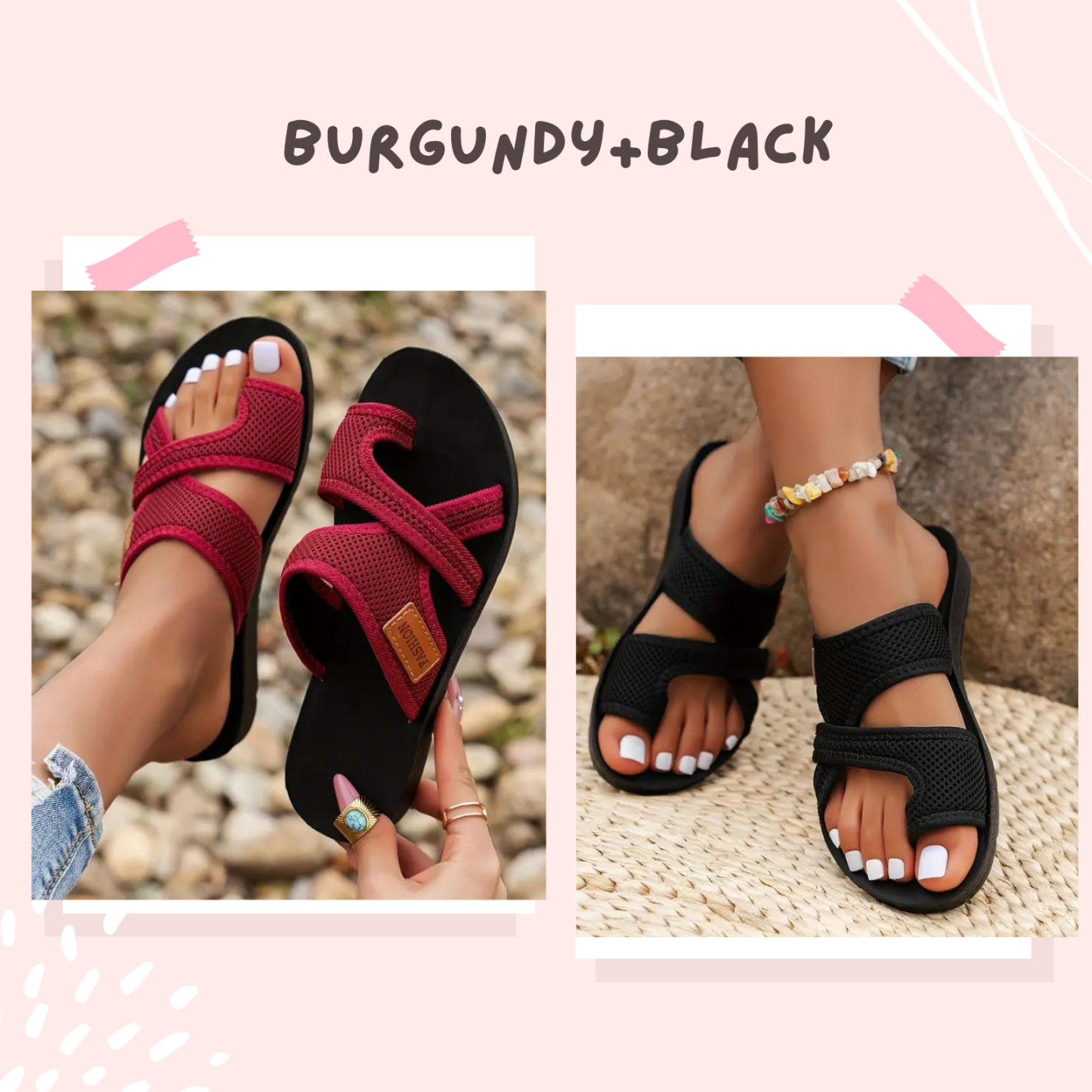 🔥Last Day Promotion 50% OFF✨2024Women's Hollow Mesh Slide Sandals