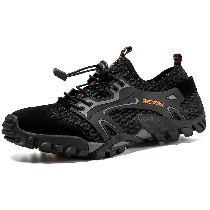 🔥On This Week Sale 70% OFF🔥Men's Breathable Mesh Sneakers- Waterproof, Non-Slip Casual Shoes with Adjustable Drawstring for Outdoor, Beach & Sports